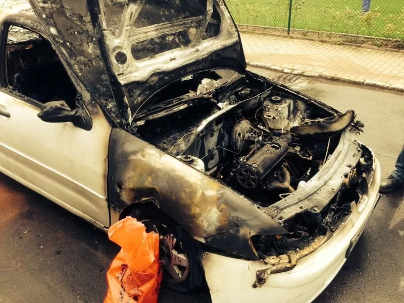 PKW-Brand in der Grubenstraße