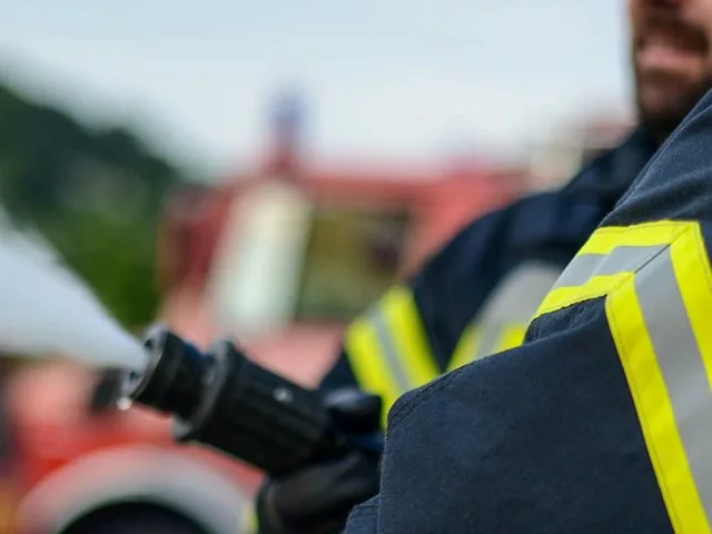Flächenbrand in Dörntener Feldmark