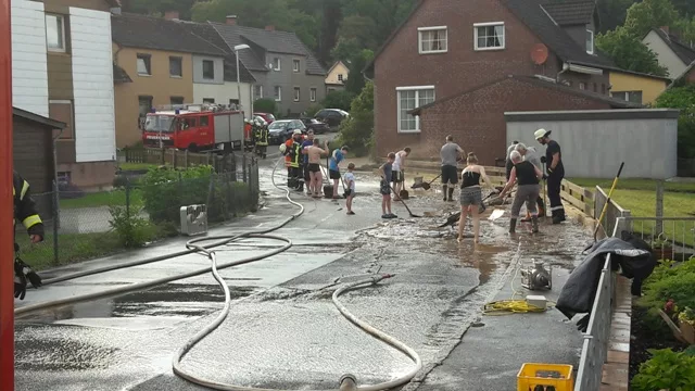 Heftiges Unwetter trifft Othfresen mit voller Wucht