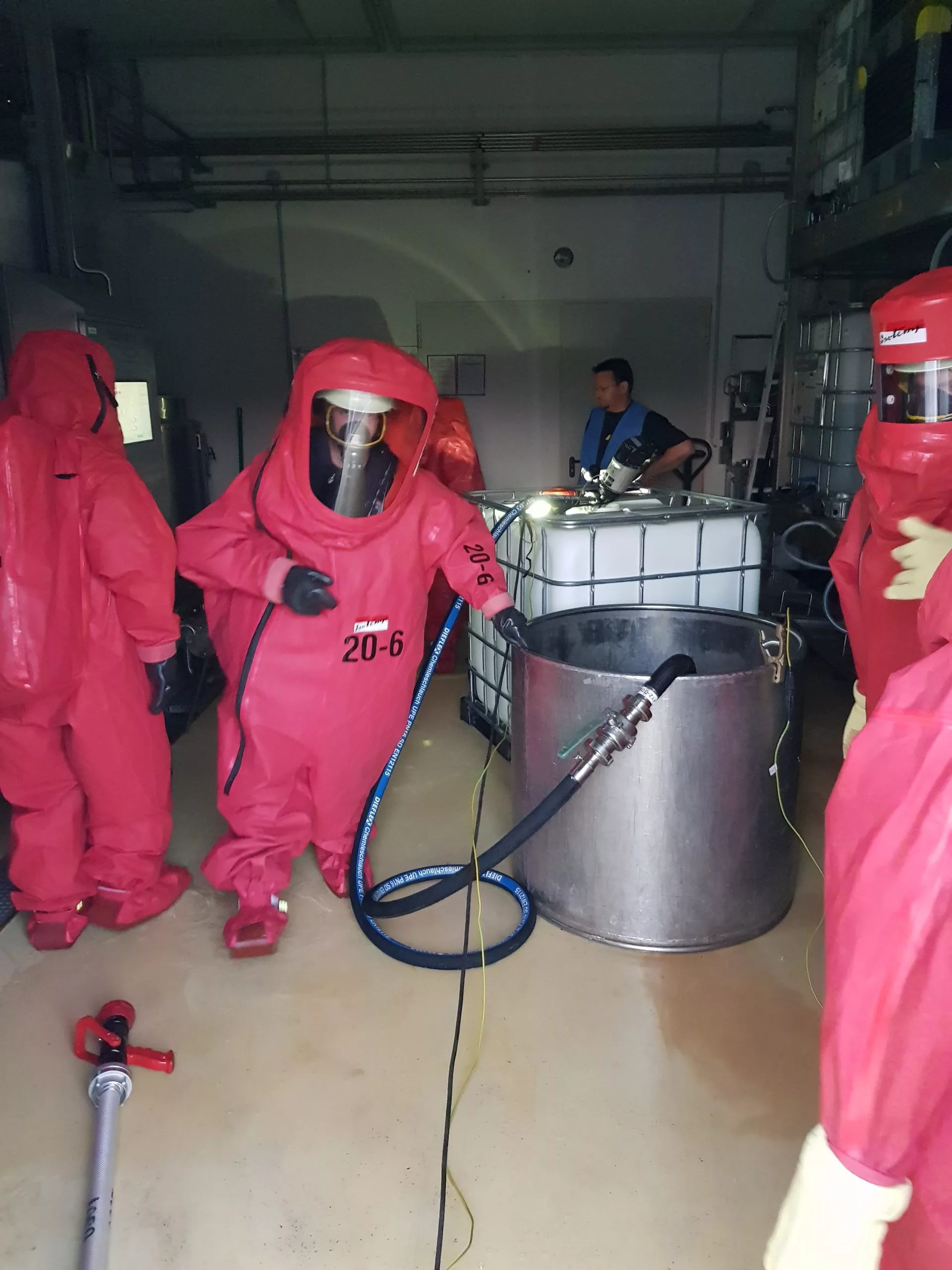 Gefahrstoffaustritt als Übungsszenario