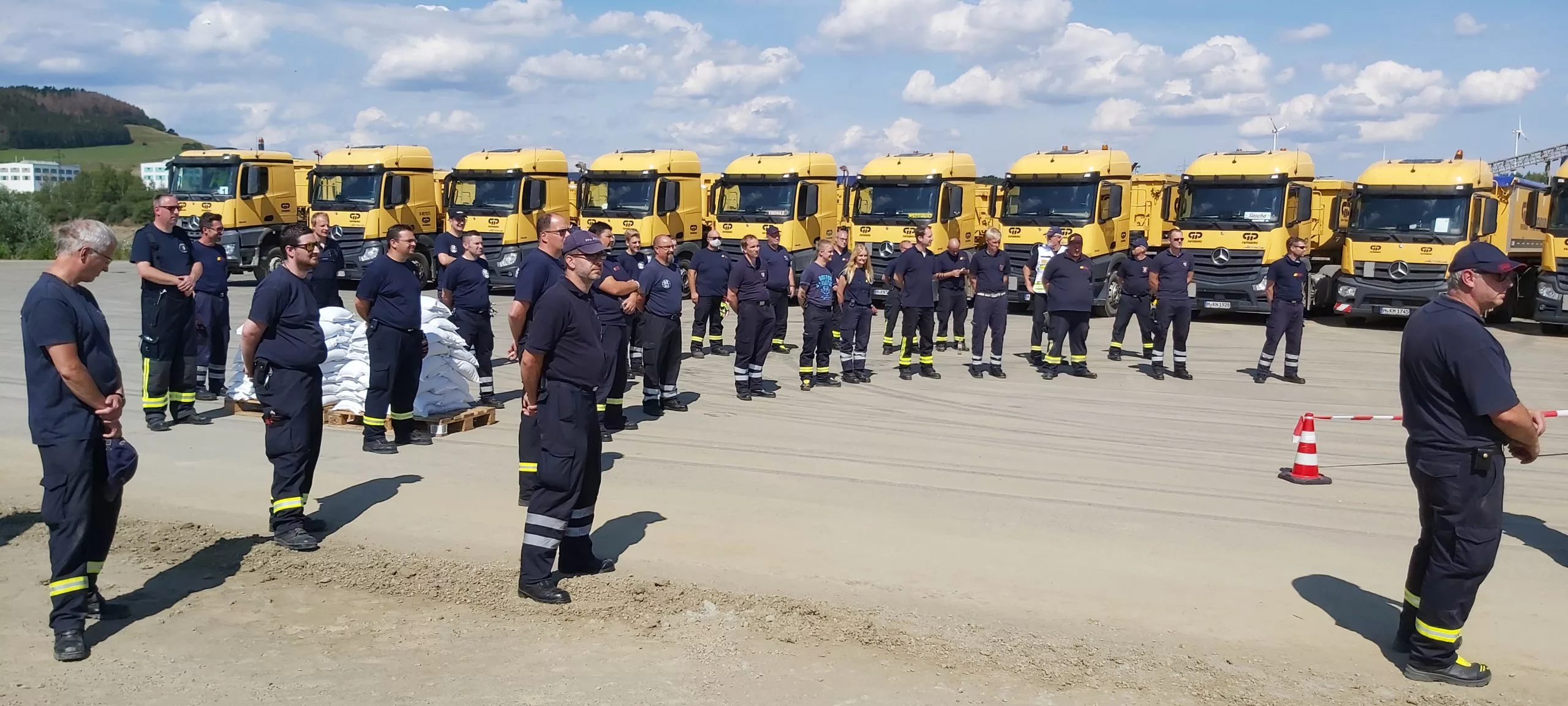 Ausbildung Hochwasserschutzzug