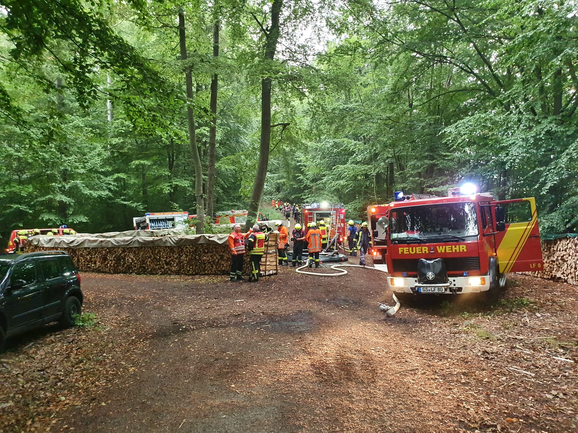 Feuer im Dörntener Forstgebiet „Barley“