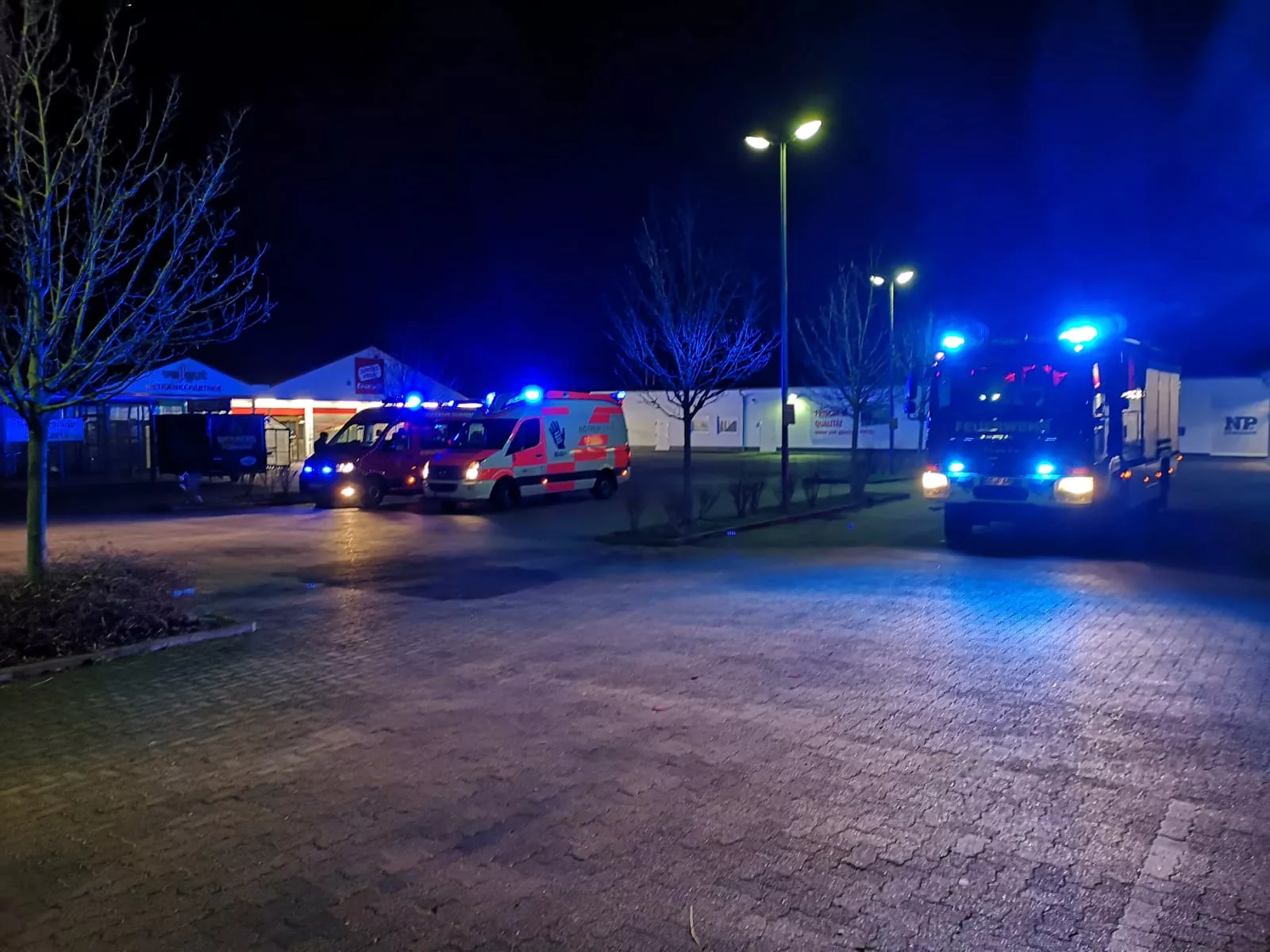 Brandalarm im Einkaufsmarkt.