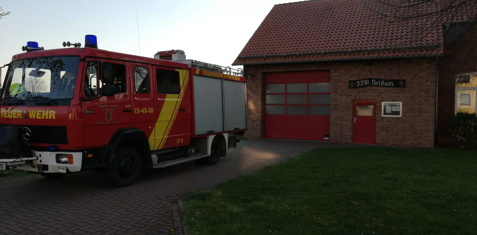 Brandsicherheitswache Osterfeuer Heißum