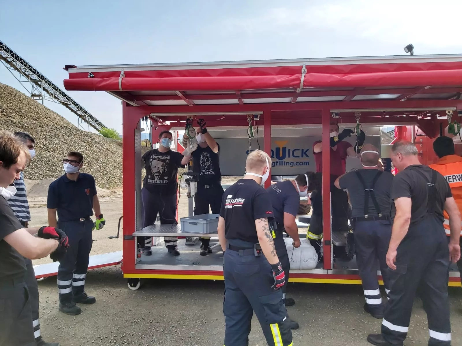 Feuerwehr Othfresen im Rahmen der Kreisfeuerwehr im Einsatz