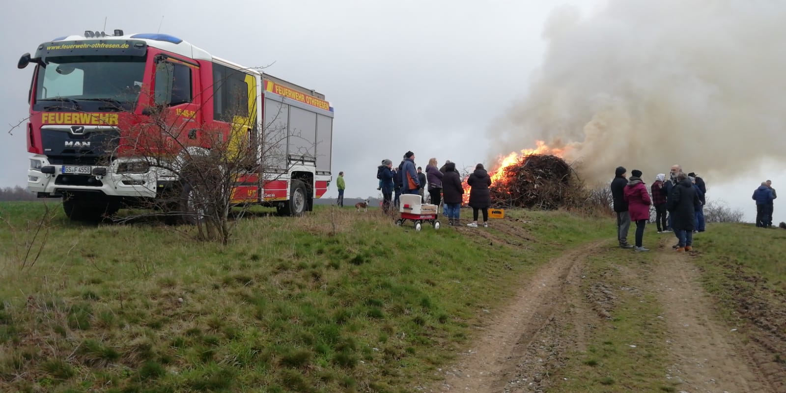 Absicherung Osterfeuer Heissum