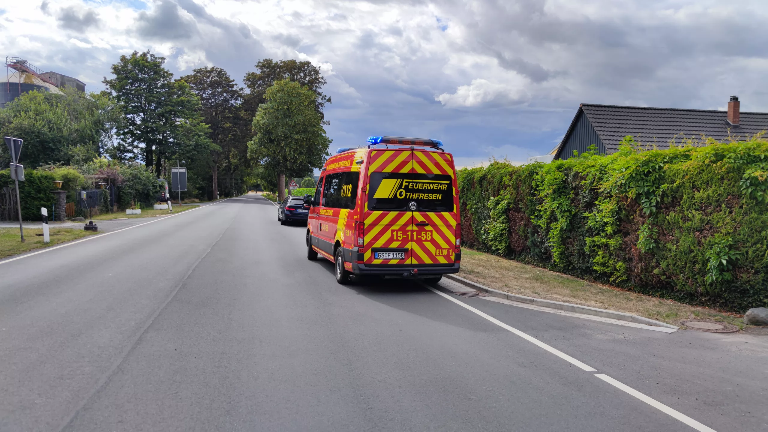 Gemeldeter Schornsteinbrand