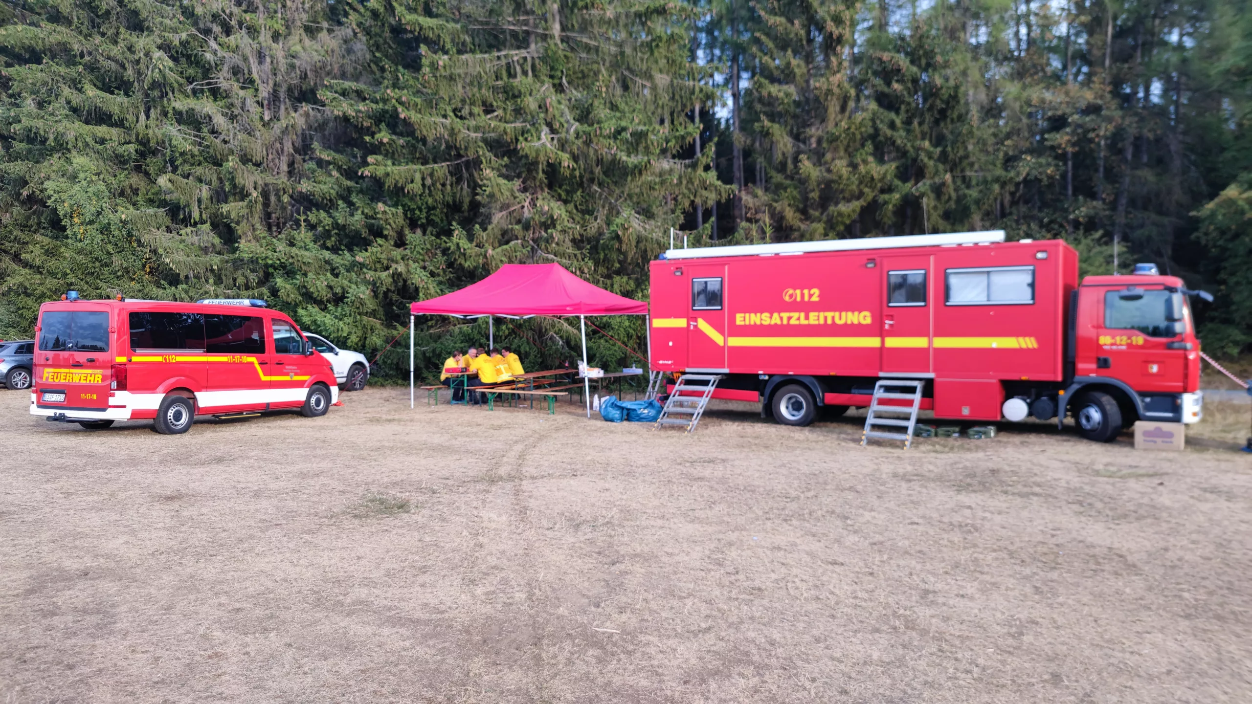 Unterstützung bei Waldbrand