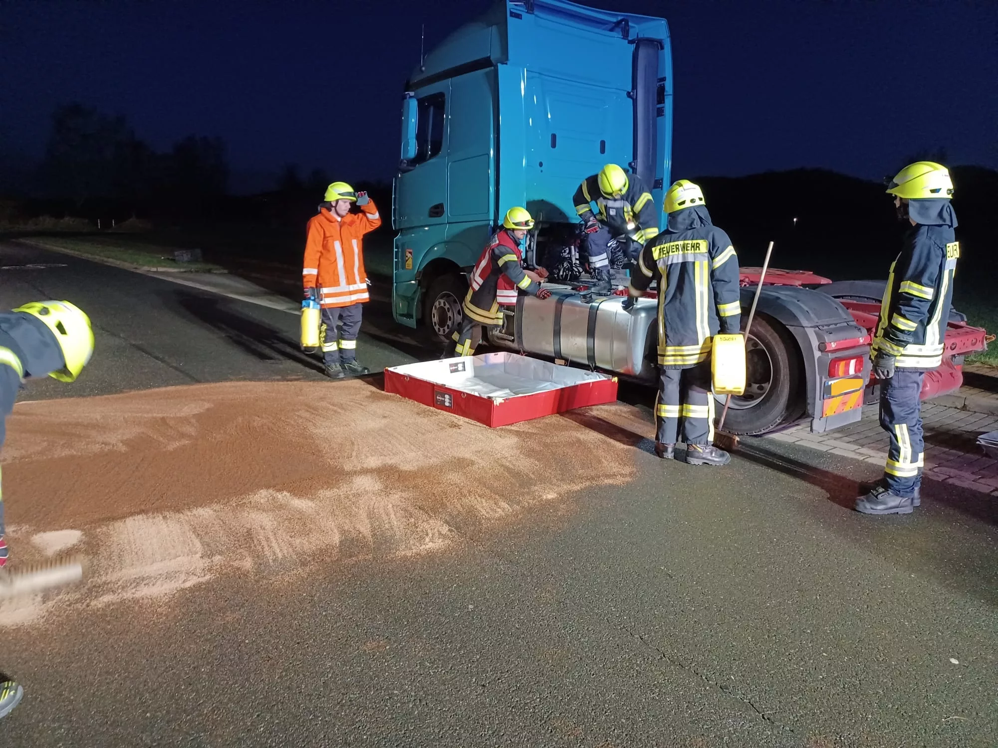 Dieselaustritt aus LKW