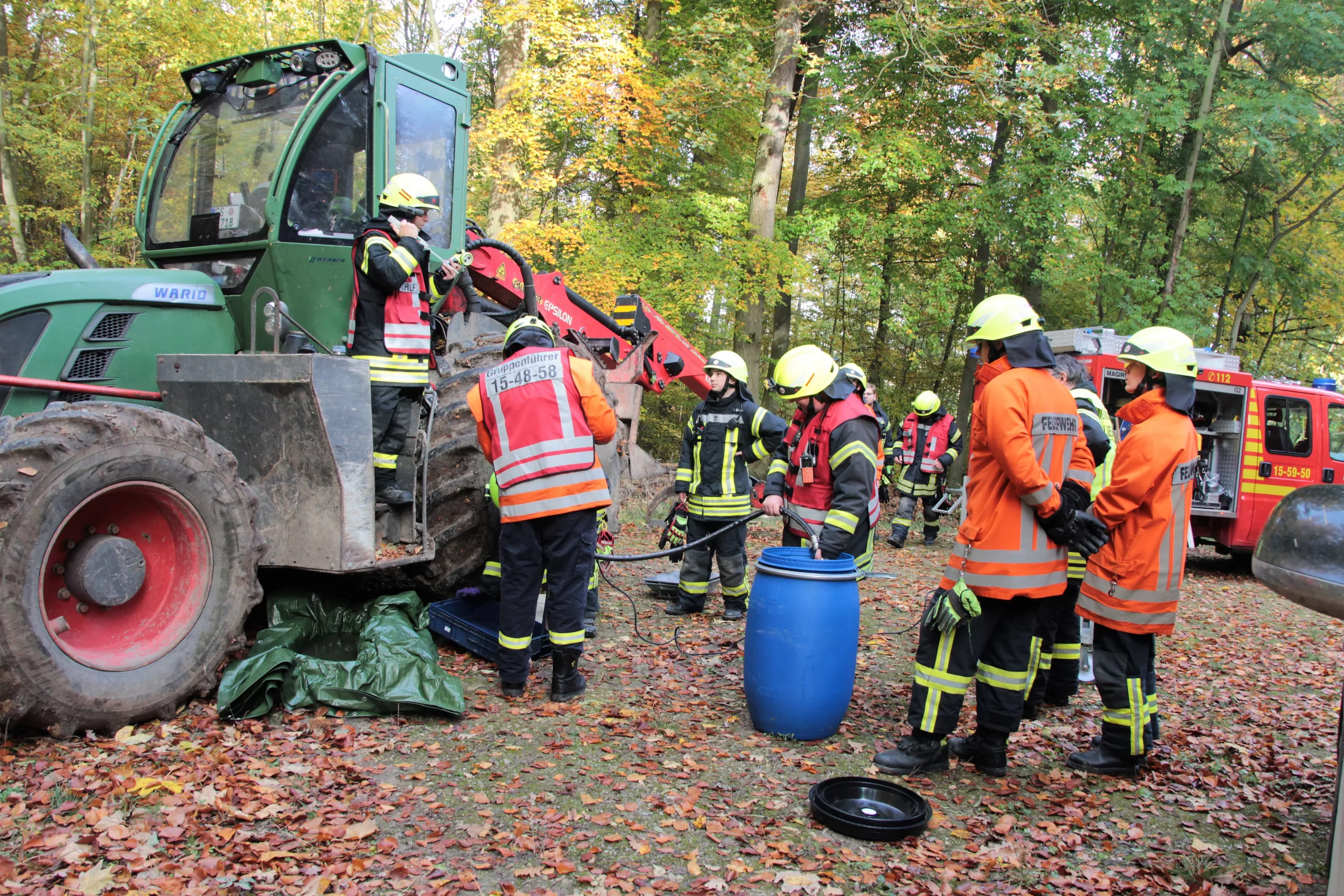 Massiver Kraftstoffaustritt