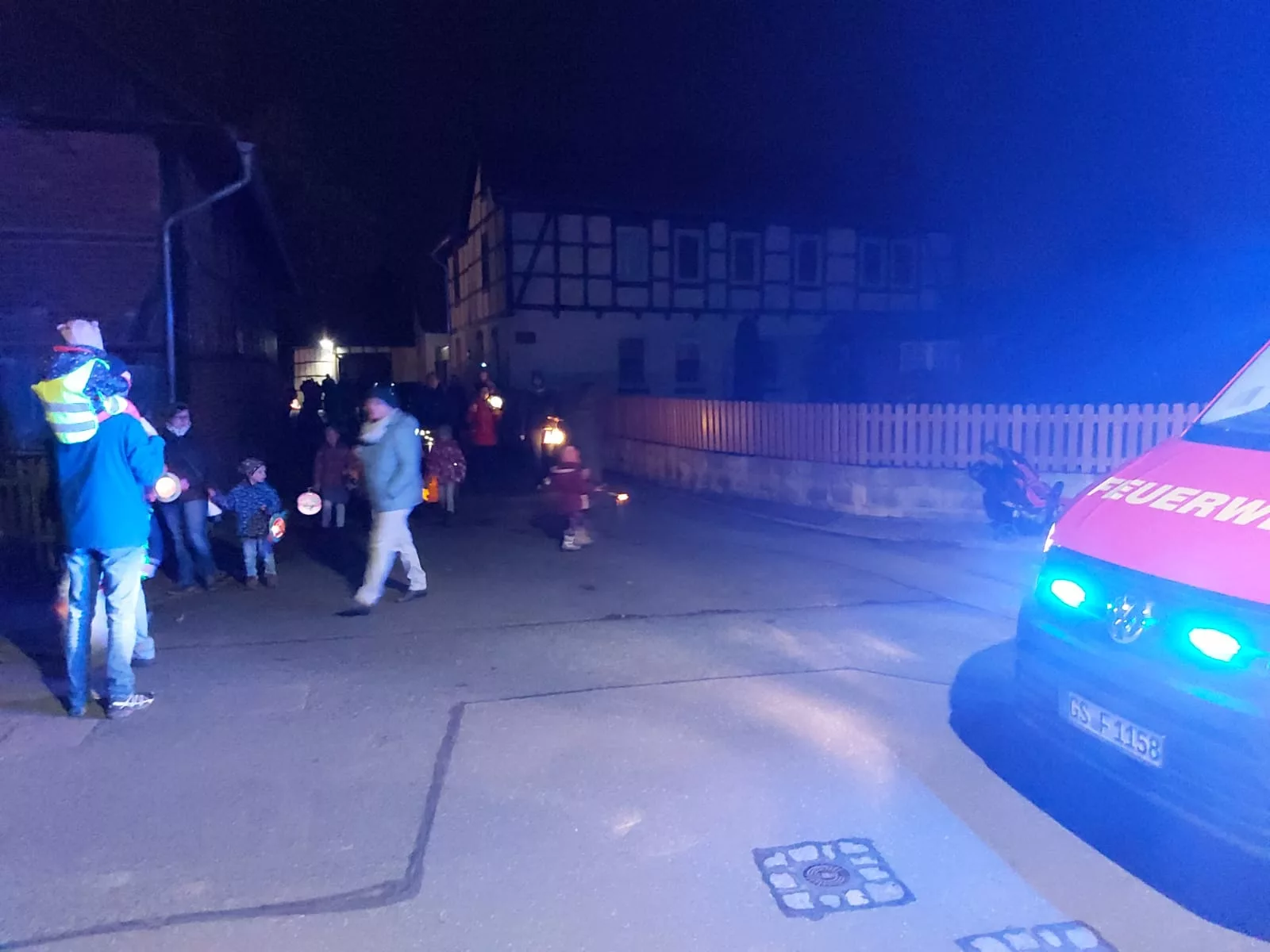 Absicherung Laternenumzug